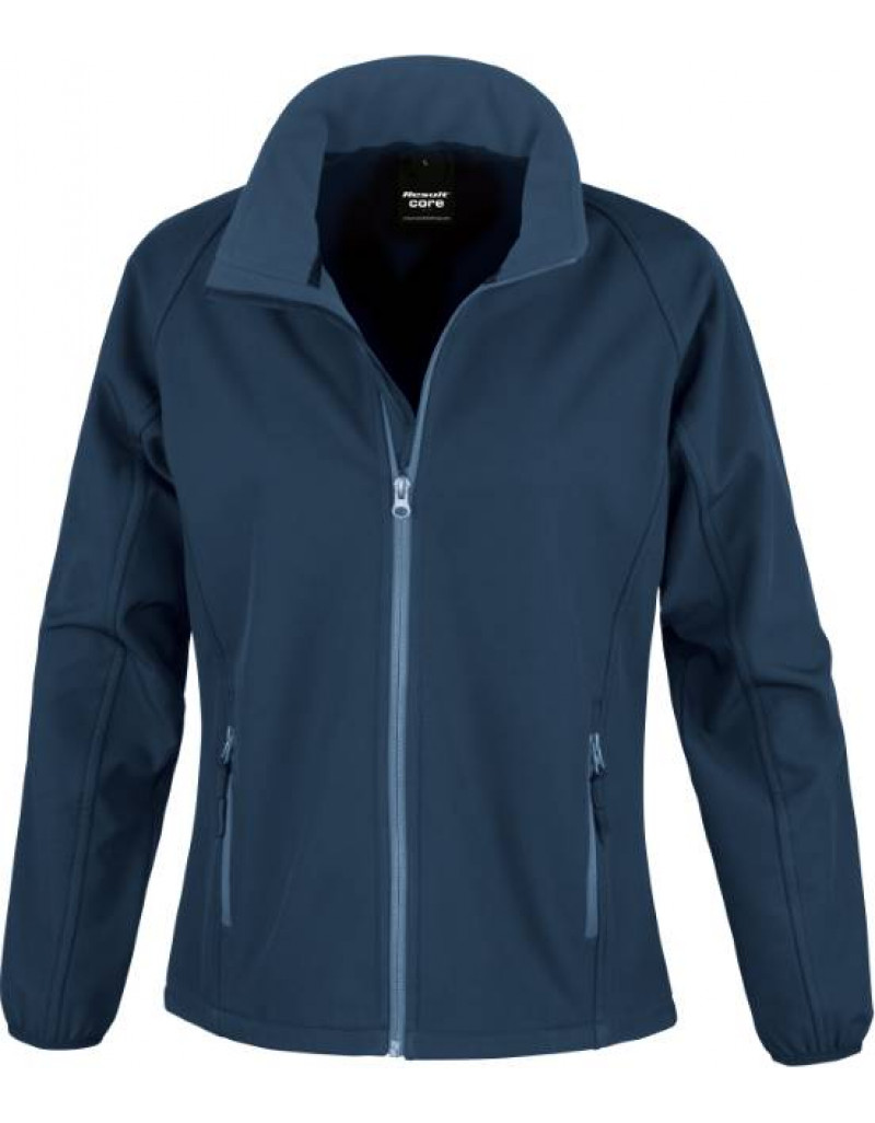 Jachetă softshell cu 2 straturi pentru femei, imprimabilă